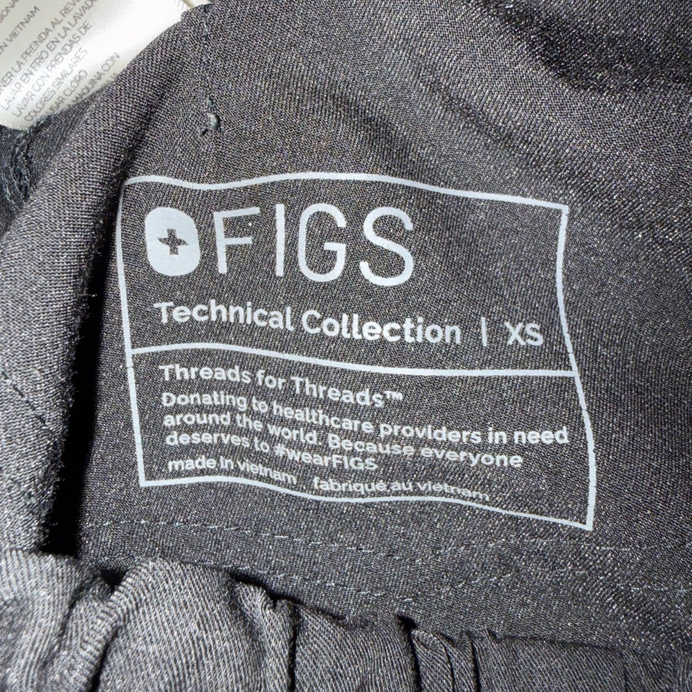 Figs High Waisted Jogger Scrub Pants, size XS, Black